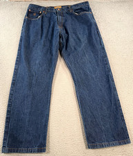Vintage Rocawear Jeans Mens 38x30 Blue Denim Straight Leg Baggy Loose Skater Y2K