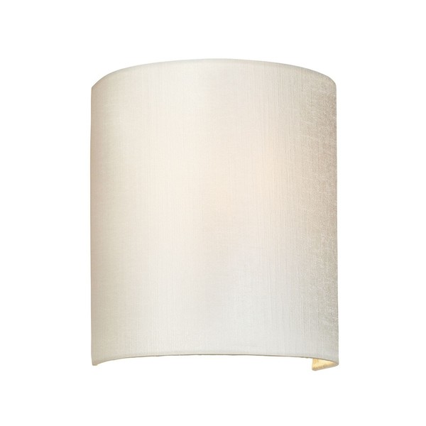 Wandlampe Up Down Innen Creme Messing 19 Cm Breit Stoff E27 Wandleuchte Flur-image