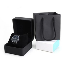 Single Watch Gift Box with Pillow PU Leather Wristwatch Display Case Organizer