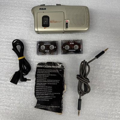 RCA Fast Playback Auto Voice Recorder AVR RP3538 Micro Cassette Recorder Tested