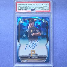 Bowman Chrome Draft Sapphire Rookie Autograph Paul Skenes #CDA-PS /199 PSA 10