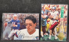 DREW BLEDSOE 2 CARD LOT.  PATRIOTS