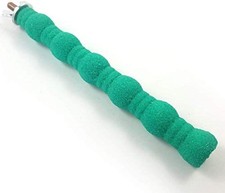 Pet Bird Perch Parrot Rough-surfaced Stand Toy Branch Nature Wood Green, 6.3in