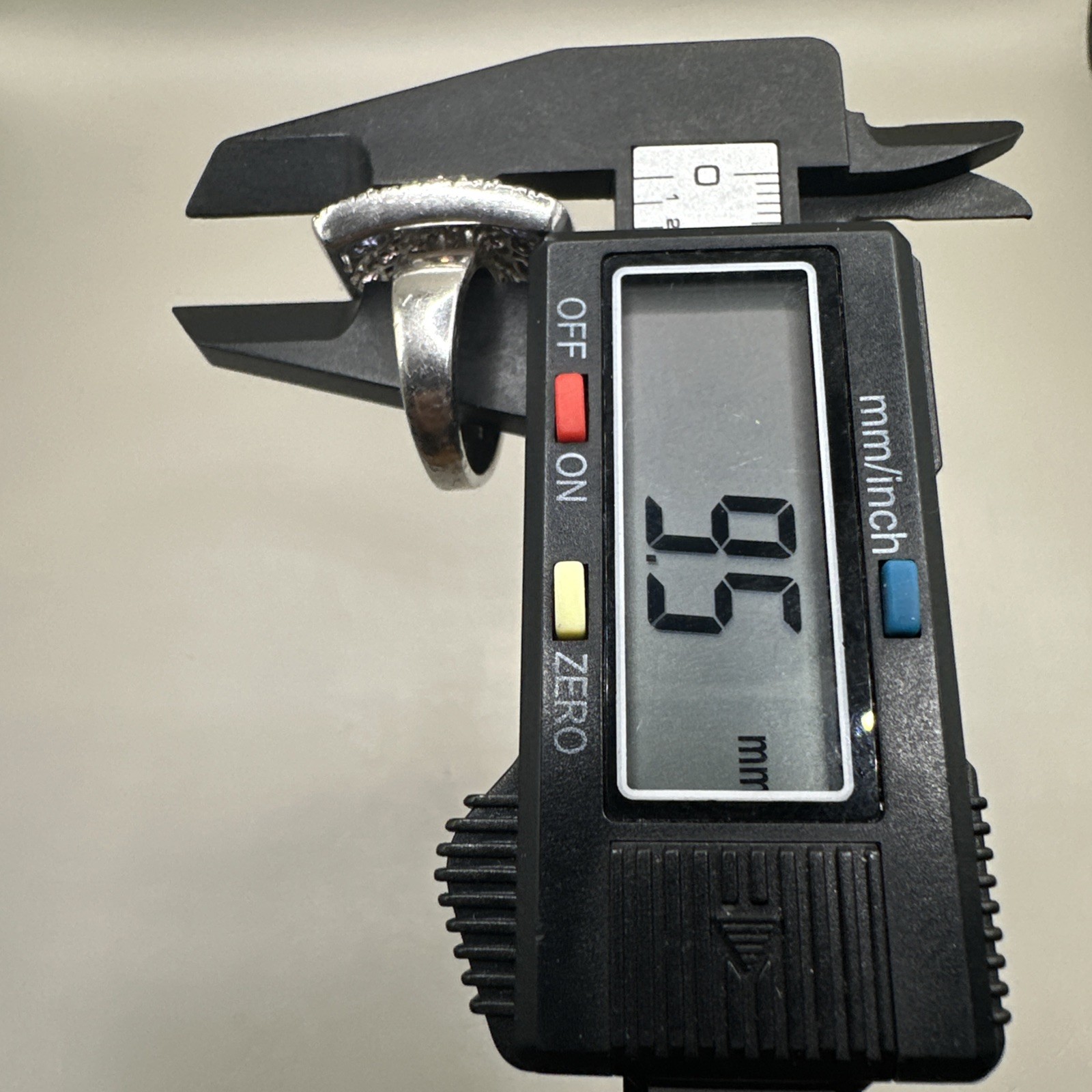 Multi-Gem Square Cluster Sterling Silver Ring Siz… - image 10