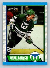 #46 Dave Babych 1989-90 O-Pee-Chee Hartford Whalers