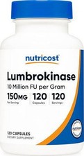 Nutricost Lumbrokinase Capsules 150 mg (120 C...