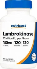 Nutricost Lumbrokinase Capsules 150 mg (120 Capsules) - Gluten-Free, Vegan,