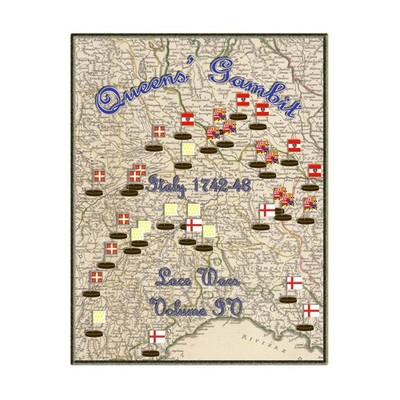 Rote Schärpe Kiegsspiele Spitze Wars Serie #4 - Queens' Gambit - Italy 1742-48