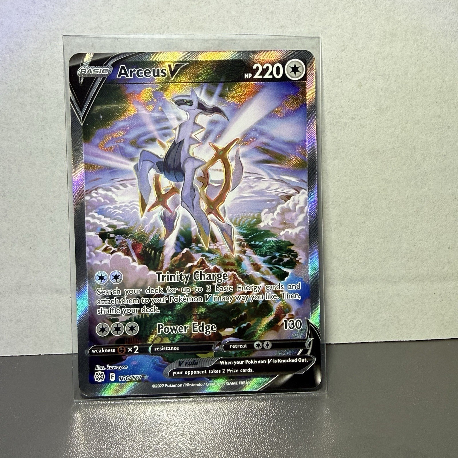 Arceus V (Alternate Full Art) Ultra Rare SWSH09: Brilliant Stars 166/172 NM 2022