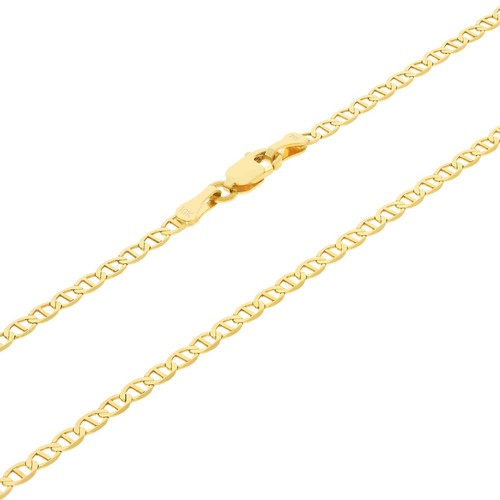 NKlaus catena doppia armatura 333 oro giallo lunga 42cm 2,6g larga 2,1mm 8998