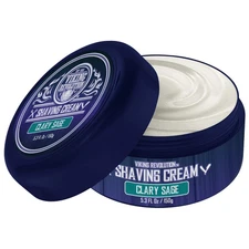 Viking Revolution Luxury Shaving Cream Clary Sage Scent - Soft, Smooth & Silky S