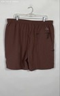 Outdoor Sports Men's Brown Hiking Shorts Zipper Pockets Elastic Waist US 3XL — photo 5