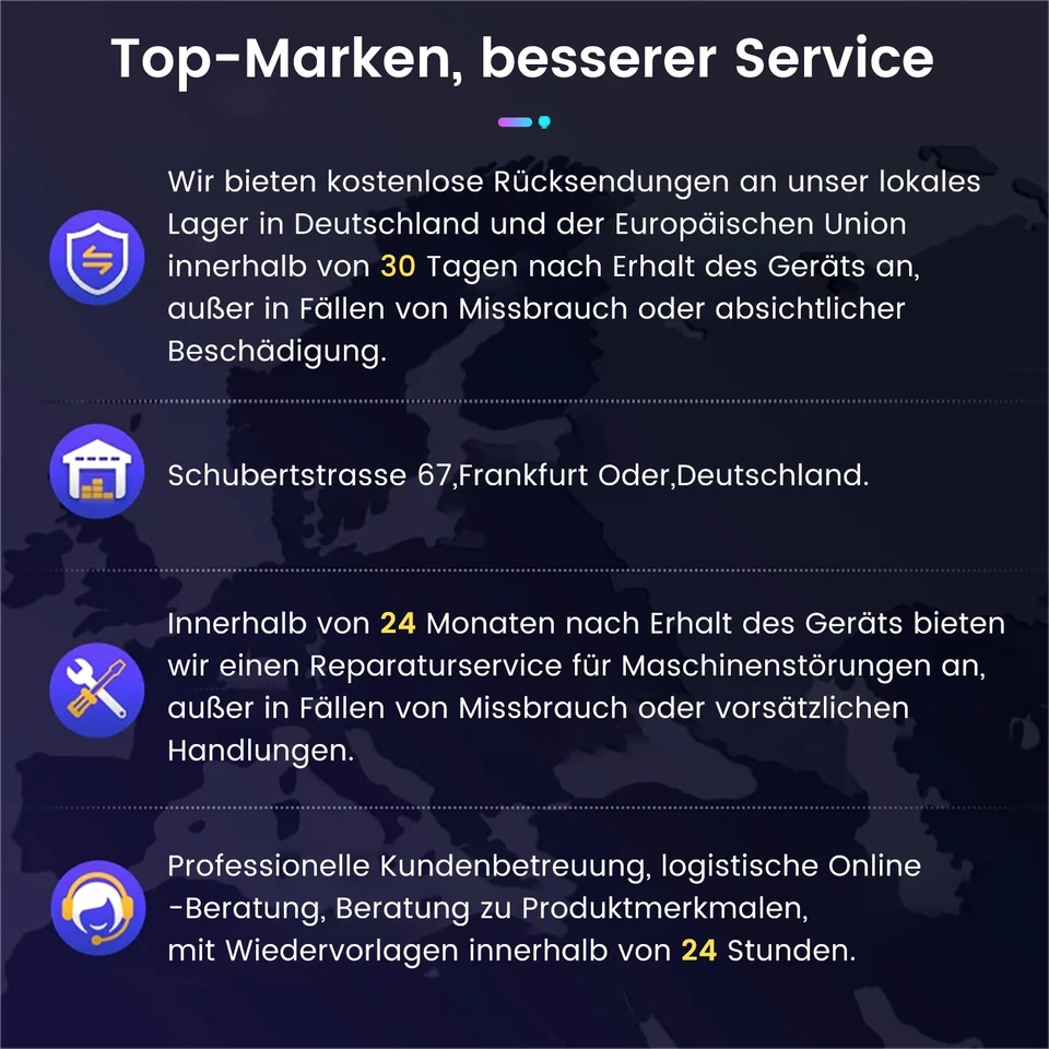 8 Kern Android 14 Autoradio für Benz Vito 3 2014-2020 GPS Navi CarPlay 4G DAB+ - Bild 4 von 4