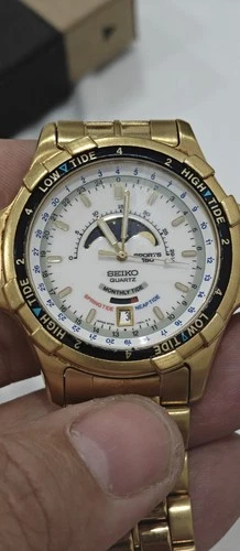 Seiko "Tidemaster" 6F24-7019 Moonphase Sports 150 vintage 1991 TIdal Chronometer