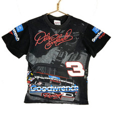 Vintage Nascar Dale Earnhard T-shirt Medium All Over Print Racing 1993 Usa 90s