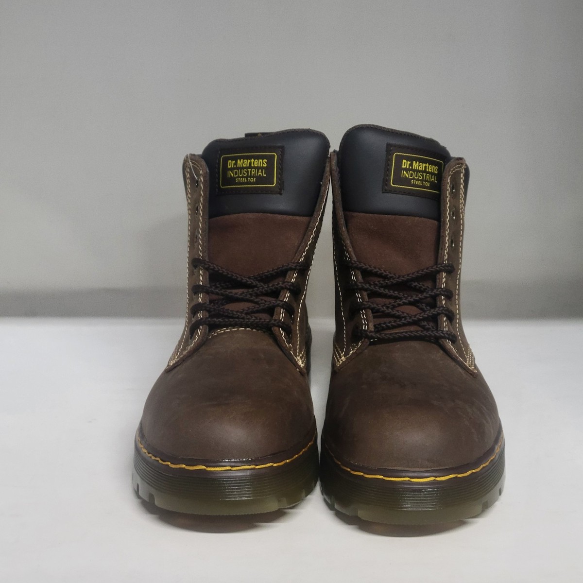 Dr. Martens Winch ST Steel Toe Boots Brown Leather Men US 9 DM394 AW004 Dr. Martens Winch Ex Wide Work Boots - Steel Toe | Boot Barn main image 3