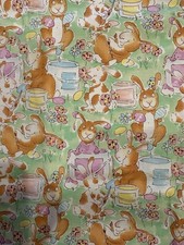 Alexander Henry Eager For Easter Fabric 35" X 42" PLUS Attached 20" X 20" Piece