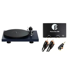 Pro-Ject: Debut EVO 2 Turntable Satin Blue + PREAMP PACK