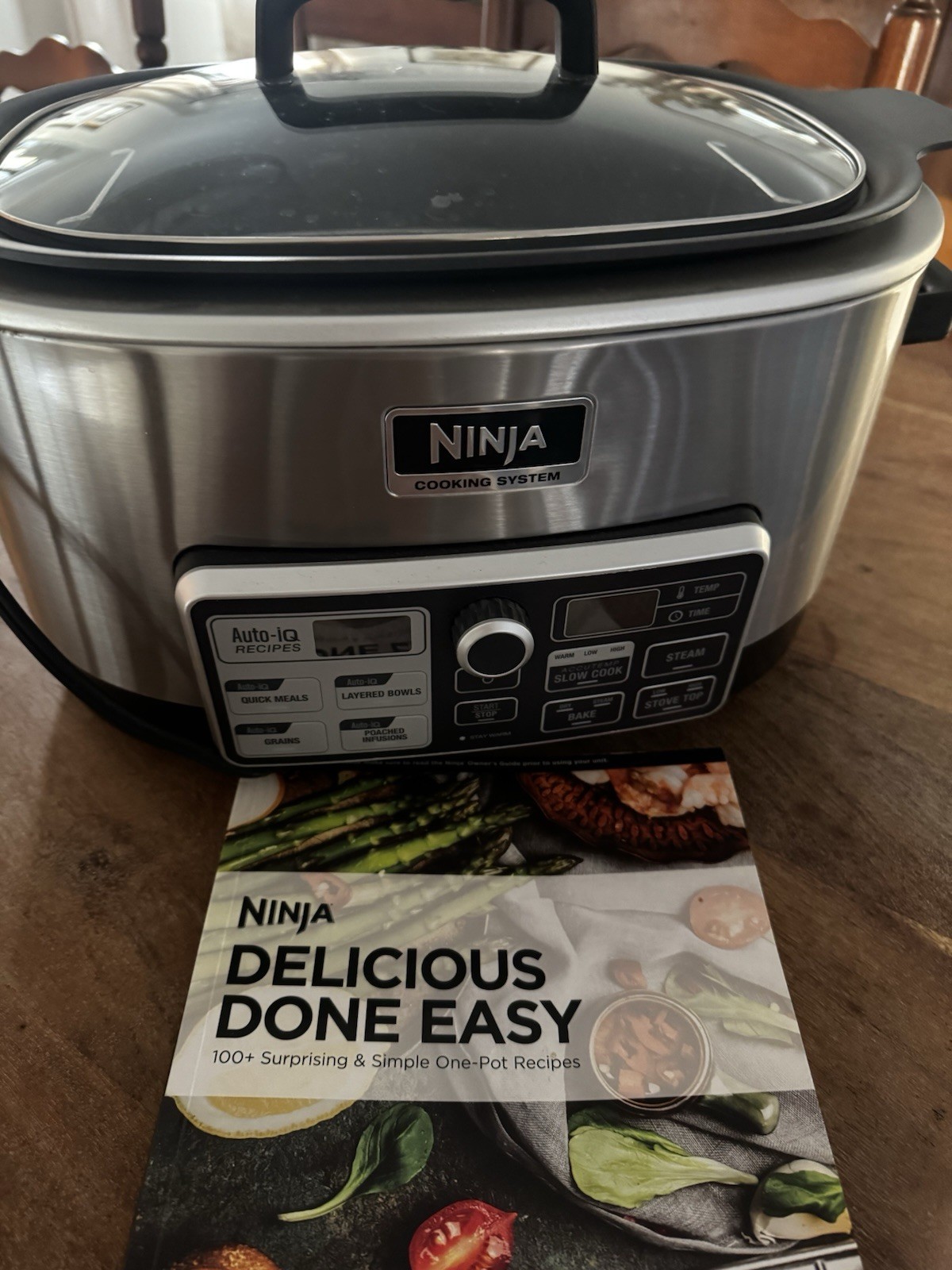 Ninja Auto-iQ Cooking System 6-Quart Black/Stainless Rectang