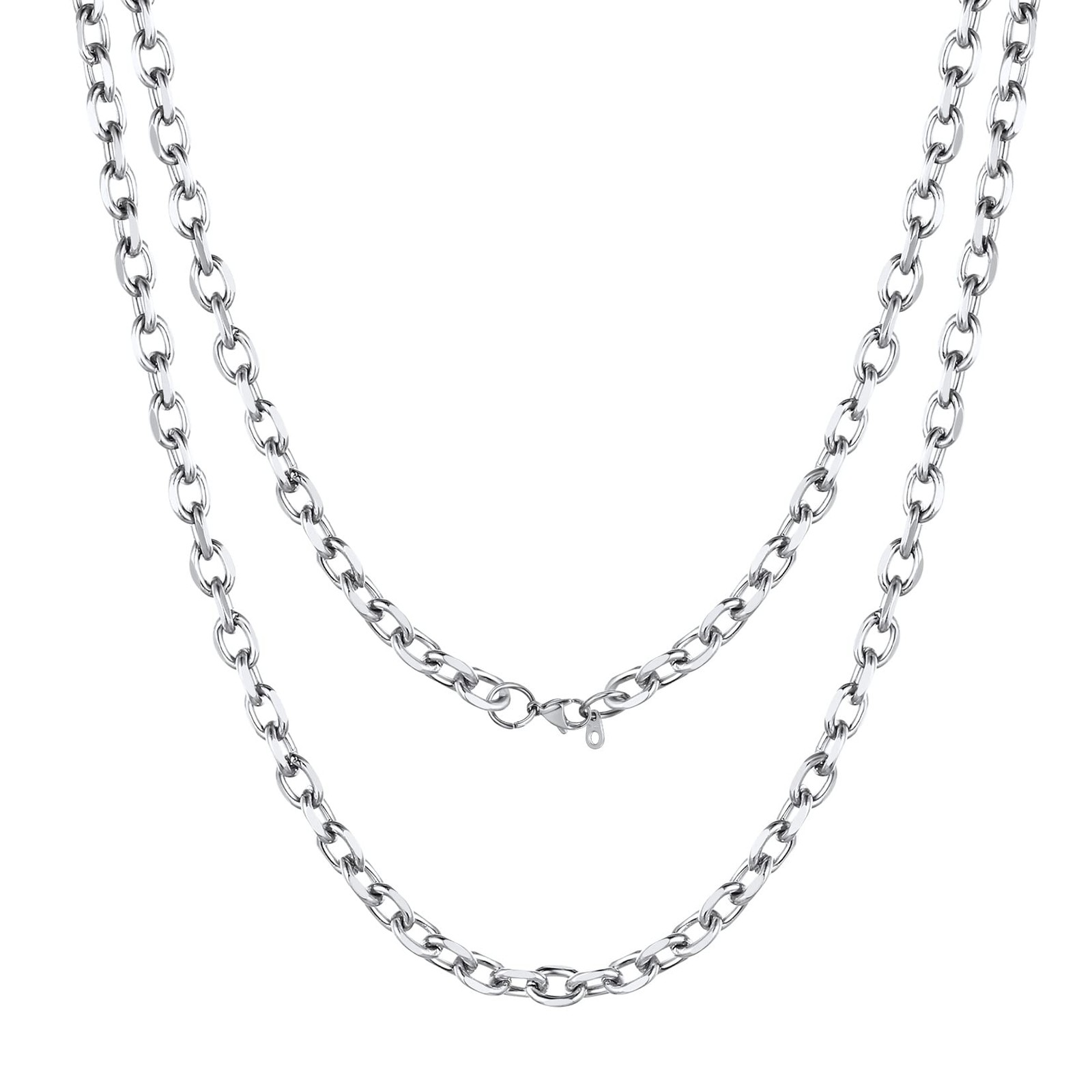 Stainless Steel Necklaces Chain 24inch Stainless Steel Chains for Men Gifts f...