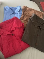 Lot of 4 womens button down shirts xl