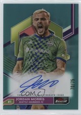 2023 Topps Finest MLS Auto Aqua Refractor 70/75 Jordan Morris #A-MO Auto r7s