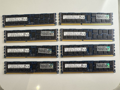 Lot Of 8 SK Hynix 64GB (8GBx8) 2Rx4 PC3 14900R HMT31GR7EFR4C-RD Server RAM