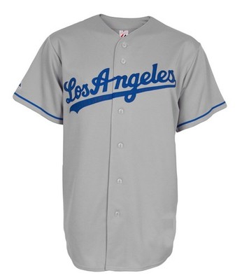 MLB Baseball Trikot Jersey Los Angeles Dodgers grau Road Majestic