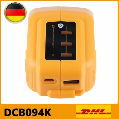 DCB094K 18 V MAX 20 Volt Für DEWALT AKKU  & USB Typ-C AKKU Adapter DE