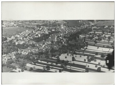 ZZ-8860/ Langensteinbach bei Karlsbad  Foto Luftbild  18 x 13 cm ca.1935