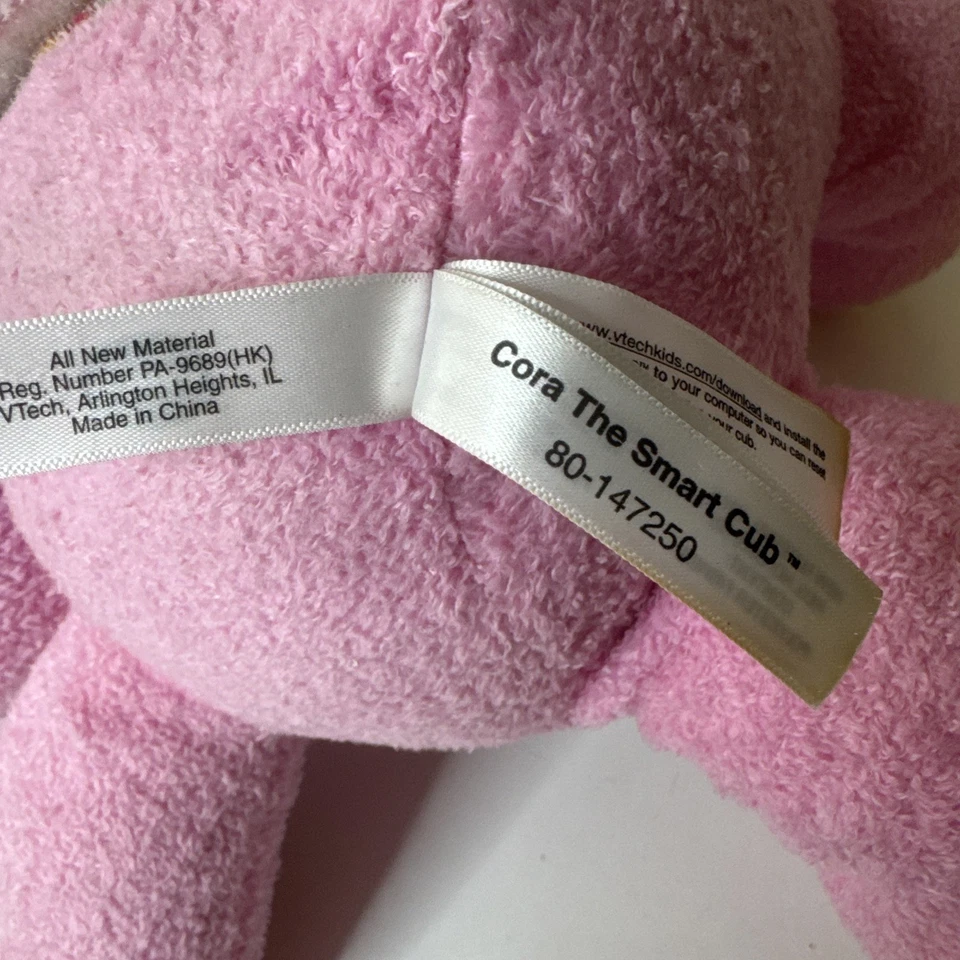 VTech Cora The Smart Cub Plush Bear Interactive Teach & Develop Pink Works - Image 4 of 4
