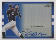 2018 Leaf Perfect Game National Showcase Metal Blue 4/20 Jaden Brown Auto fv8