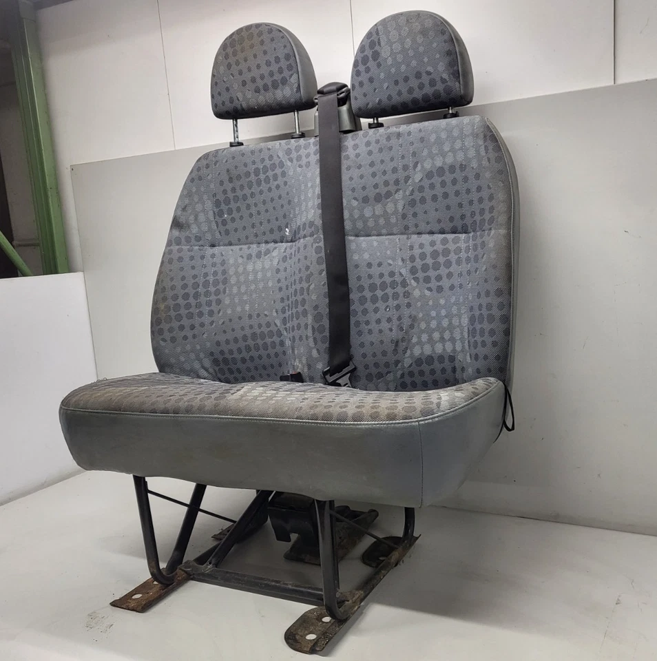 Ford Transit MK6 Sitz Sitzbank Doppelsitzbank vorne rechts Beifahrer (01) - Bild 4 von 4