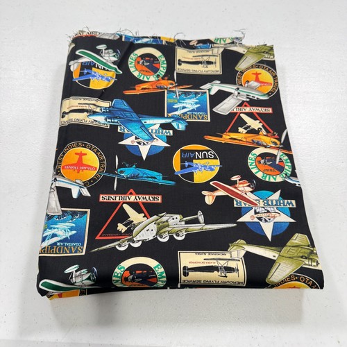 robert kaufman quilting cotton fabric 9903 travel den morris on the road 44x108 - Picture 10 of 13