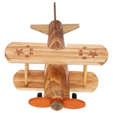  Wood Plane Ornament Decor Aircraft Decoration Retro Airplane Model