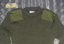 Genuine British Army, Green Commando Jumper Wool Crew Neck Very Warm All Sizes