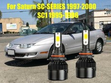 Led For Saturn Sc-series 1995-2000 Headlight Kit 9006 Hb4 Cree Bulbs Low Beam