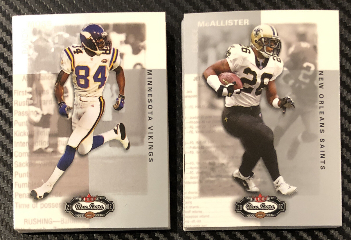 2002 Fleer Box Score Football Cards Singles You Pick