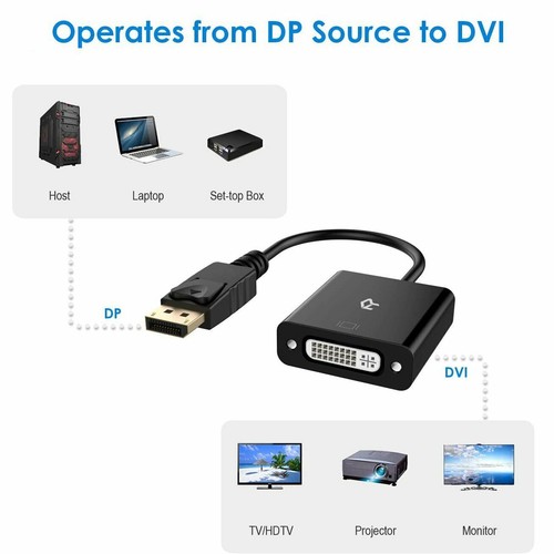 Displayport DP to HDMI VGA DVI Male Female Display Port Converter Adapter Cable - Picture 41 of 120