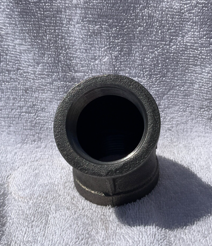 1 1/4” Black Iron 45 Degree Elbow - Picture 2 of 3