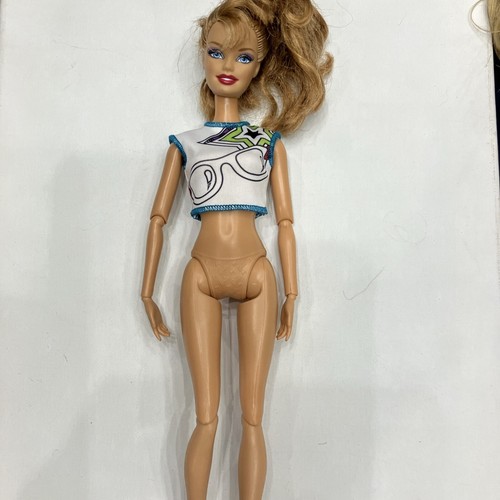 Barbie Swappin Styles Glam Doll Nude w/ Twe Removable Head 2010 Beautiful