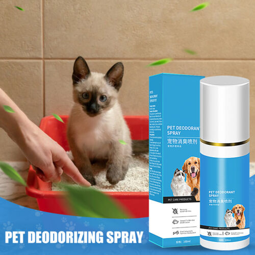 Spray désodorisant pour animaux de compagnie, 100 ml, spray canin de Cologne pour tous les animaux et - Photo 1/9