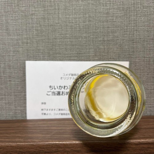 Chiikawa x Komeda Coffee Collaboration Mini Daruma Glass Novelty Japan 2022 New - Picture 5 of 8