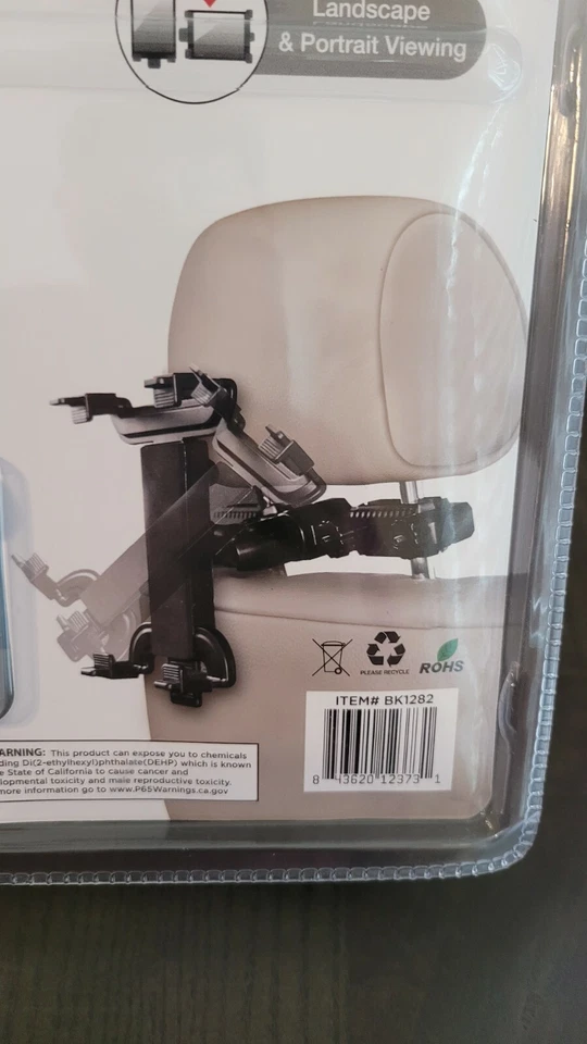 Brookstone Universal Automotive Tablet Headrest Car Headrest Mount New - Image 4 of 4