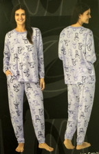 Disney STITCH 2 Piece Pajama Set Long Sleeve Top  Pants Size 2XL FAST SHIP 