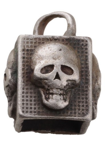 Skull set 835 silver Ring 1941 Engraving K.S.41 Initial WW2 Pendant WWII Size8.5 - Picture 14 of 17