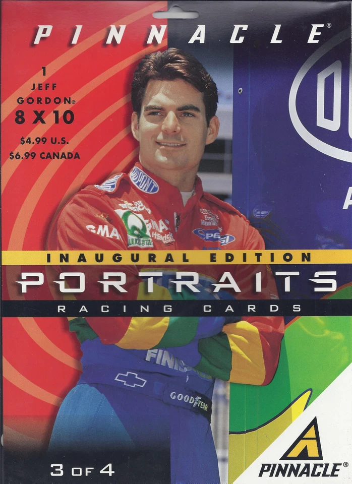  1997 PINNACLE PORTRAITS 8X10 SET OF 4 BRAND NEW JEFF GORDON - Image 3 of 4