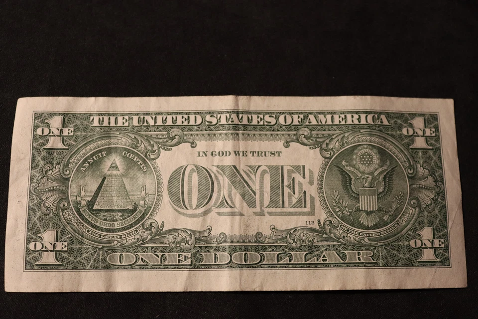 ONE DOLLAR FANCY BIRTHDAY/ANNIVERSARY NOTE [AUG 13, 1964]  SN # L 19640813 L - Image 3 of 3