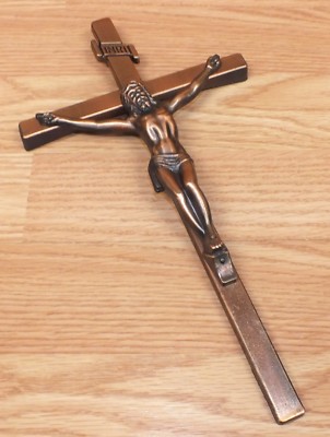 Lovell MFG Inc. INRI Copper Tone 11 1/2'' (inch) Crucifix Cross Only **READ** 