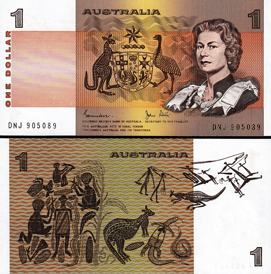 Australia 1 Dollars 1983, UNC, 5 Pcs LOT, Consecutive, P-42d, Johnston & Stone - Image 2 of 4